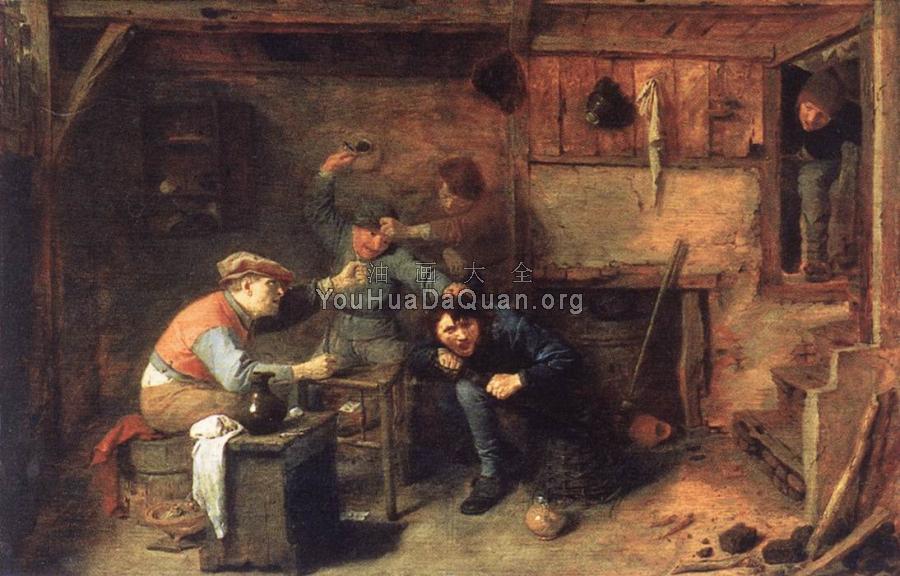 Peasants Fighting - 阿德里安·布鲁维尔